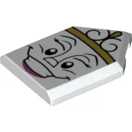 Tile Special 2 x 3 Pentagonal with Face Print (Madame de la Grande Bouche)