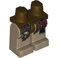 Hips and Dark Tan Legs with Pouch and Sash Print (Tonto)