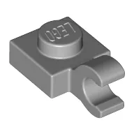 Plate Special 1 x 1 with Clip Horizontal [Thick Open O Clip]