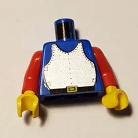 Torso Armor Breastplate Print, Red Arms, Yellow Hands