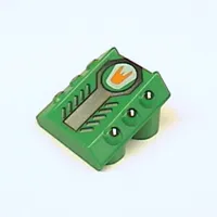 Slope 2 x 2 No Studs, with 3 Side Pistons Raised Edges and Scratch Print