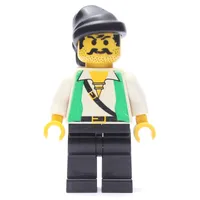 Pirate - Green Vest, Black Legs, Black Bandana