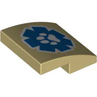 Slope Curved 2 x 2 x 2/3 with Vet Logo with Paw Print
