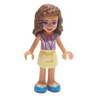 Olivia - Dark Pink Top, Bright Light Yellow Skirt