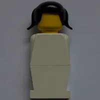 LEGOLAND Female White Torso, White Legs