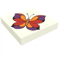Tile 2 x 2 with Butterfly Print