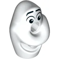 Minifig Head Special with Hole in Center, Olaf Print