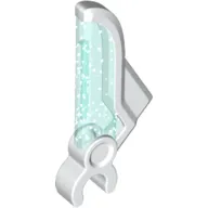 Wing with Clip Glitter Trans-Blue Pattern