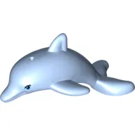 Animal, Dolphin, Jumping with Bottom Axle Holder, Blue Eyes and Eyelashes Print