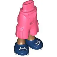 Minidoll Hips and Cargo Pants with Medium Nougat Legs, Dark Blue Shoes print [Thin Hinge]