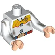 Torso with Long Arms, Western Outfit with Dirt Stains Print (Jessie), White Arms with Dirt Print, Light Nougat Hands