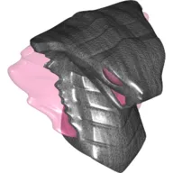 Minifig Head Special, Snake with Trans-Dark Pink Flames, Eyes
