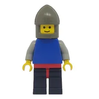 Knight, Blue Torso, Black Legs, Dark Gray Helmet