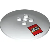 Dish 6 x 6 Inverted (Radar) with Solid Studs and LEGO Logo Print