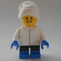 Kid - White Torso, Blue Legs, White Hat