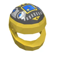 Helmet, Standard with Silver and Blue Machinery Print