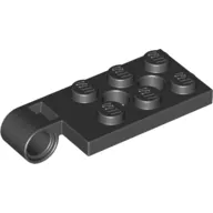 Hinge Plate 2 x 4 with Pin Hole with 2 Holes - Top