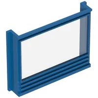 Window 1 x 6 x 4 Panorama with Glass for Slotted Bricks