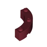 Brick Round Corner 4 x 4 Macaroni Wide with 3 Studs