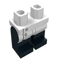 Hips and Black Legs with White Lab Coat/Buttons Print (Mad Scientist)