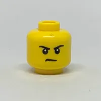 Minifig Head, Eyebrows, Grin / Frown Print