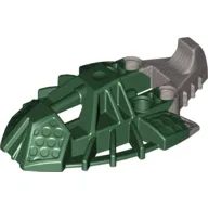 Large Figure Foot, Toa Inika Elliptical with Marbled Pearl Light Gray Pattern
