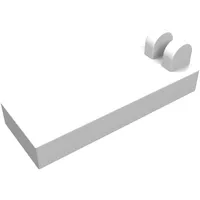 Hinge Tile 1 x 2 1/2 with 2 Fingers on Top