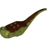 Animal Body Part, Dinosaur, Raptor Body with Dark Brown and Reddish Brown Markings Print