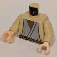 Torso Robe, Moisture Farmer Print (Owen Lars), Tan Arms, Light Nougat Hands