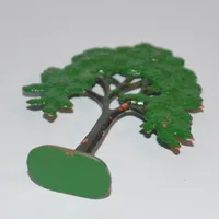 Plant, Tree Flat Elm painted with solid base