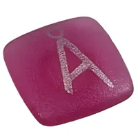 Clikits Icon, Square 2 x 2 Small with Pin and Silver Danish 'A' Circle Print