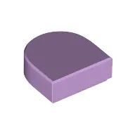 Tile Round 1 x 1 Half Circle