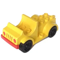 Duplo Car with 2 x 4 Studs Bed and Running Boards