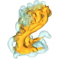 Lower Body, Ghost with Marbled Trans-Orange Pattern