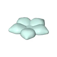 Clikits Icon, Flower 2 x 2 Large, 5 Petals with Pin