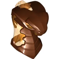 Minifig Head Special, Snake with Trans Orange Flames, Eyes