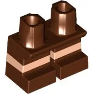 Leg Short with Light Nougat Stripe Pattern