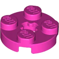 Plate Round 2 x 2 with Axle Hole Type 1 (+ Opening)