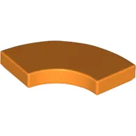 Tile 2 x 2 Curved, Macaroni