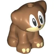 Animal, Dog Pup with Tan Face and Toes, Big Eyes Print