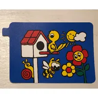 Duplo Slide Bird House, Bird, Flower and Insects Print