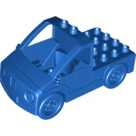 Duplo Truck Pickup Flatbed with Dark Bluish Gray Base