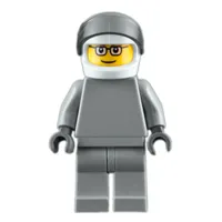 Star Justice Astronaut, Glasses, Plain Light Bluish Gray