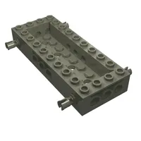Vehicle Base 4 x 10 x 1 1/3 with 8 x 2 Recessed Center [4 Pins / Technic Holes]