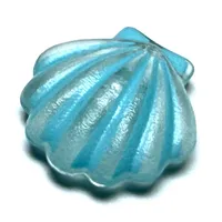 Clikits Icon, Shell 2 x 2 with Pin, Sky Blue Highlights Print
