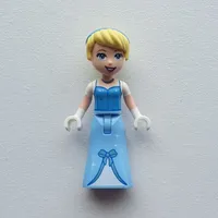 Cinderella - Bright Light Blue Dress, White Under-Dress, White Hands