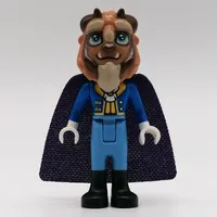 Beast, Medium Blue Legs, Dark Purple Cape, Hair Bow