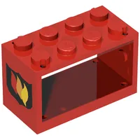 Hose Reel 2 x 4 x 2 Holder with Fire Shield Print