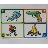 Game Card, Creationary, 105 Jelly Fish