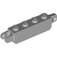 Hinge Brick 1 x 4 Locking with 1 Finger Vertical End and 2 Fingers Vertical End, 9 Teeth